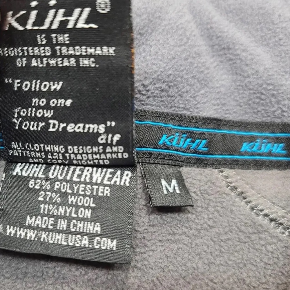 Kuhl Thor 1/4 Zip Pullover Performance Layer Gray ThermoKore Size M Mens - Picture 4 of 7